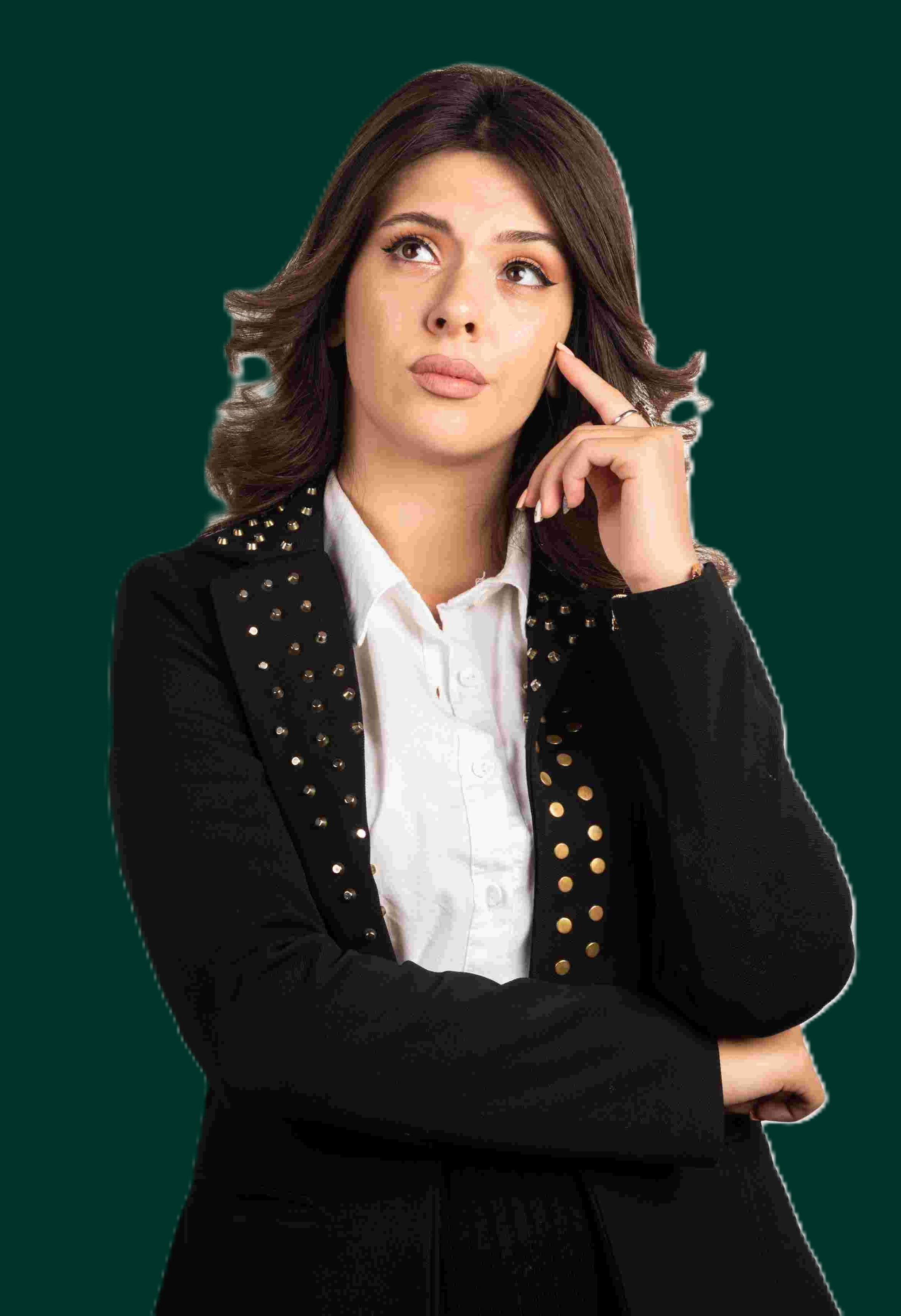 Thinking woman