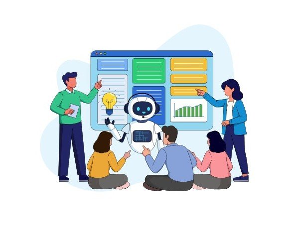 Illustration representing custom and scalable WordPress development tailored to growing business needs