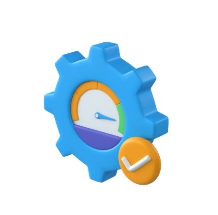 Gear and speed icon symbolizing SEO-optimized WordPress website structure with clean code and fast performance